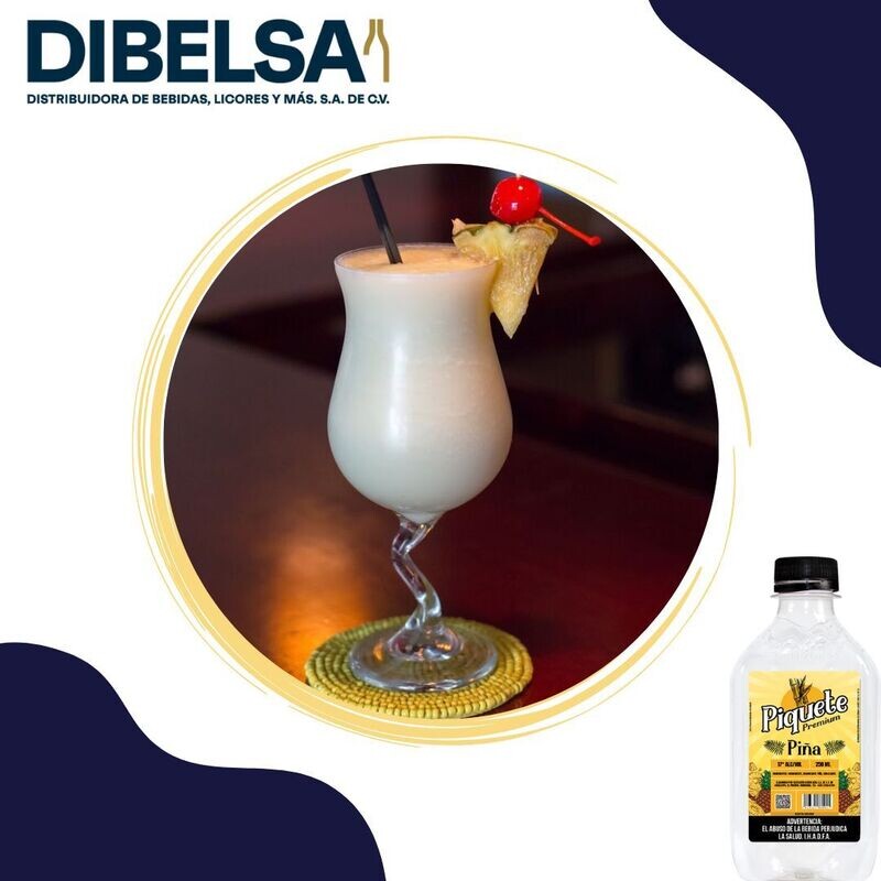 PIQUETE AGUARDIENTE PREMIUM PIÑA 17° 250 ML