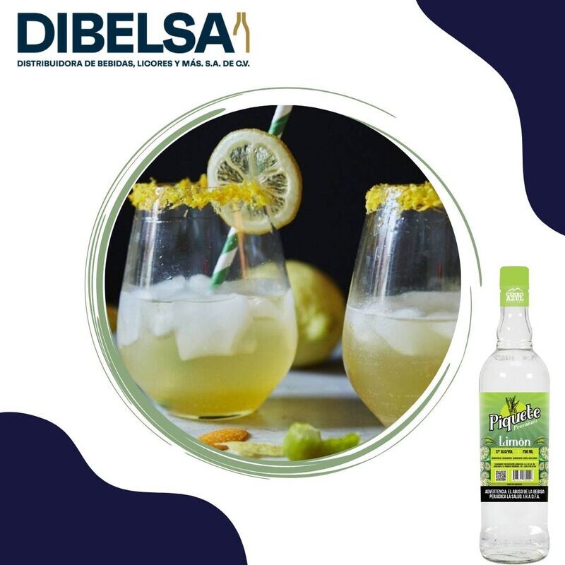 PIQUETE AGUARDIENTE PREMIUM LIMON 17º 750 ML