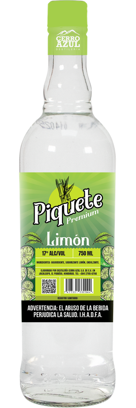 PIQUETE AGUARDIENTE PREMIUM LIMON 17º 750 ML
