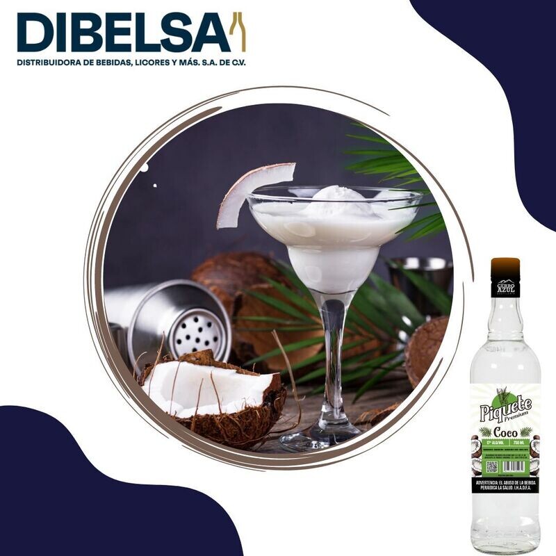 PIQUETE AGUARDIENTE PREMIUM COCO 17º 750 ML