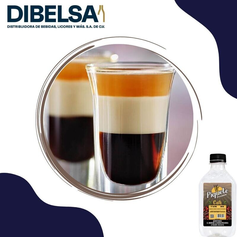 PIQUETE AGUARDIENTE PREMIUM CAFE 17° 250 ML