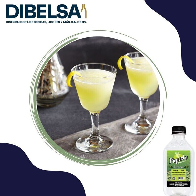 PIQUETE AGUARDIENTE PREMIUM LIMON 17° 250 ML