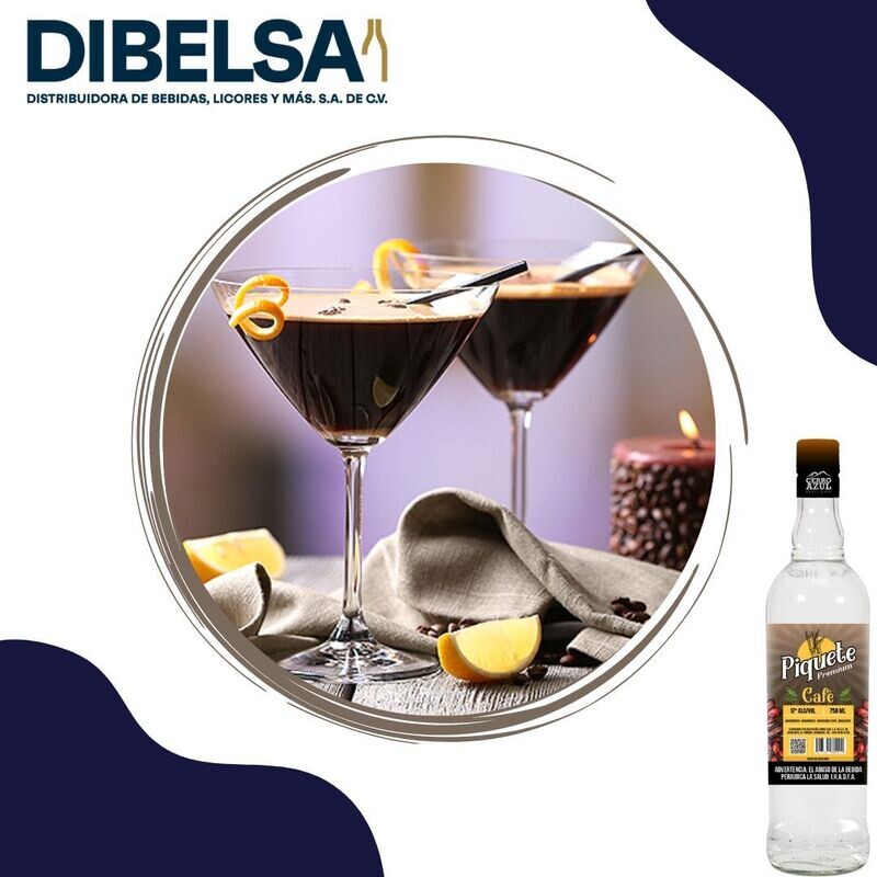 PIQUETE AGUARDIENTE PREMIUM CAFE 17º 750 ML