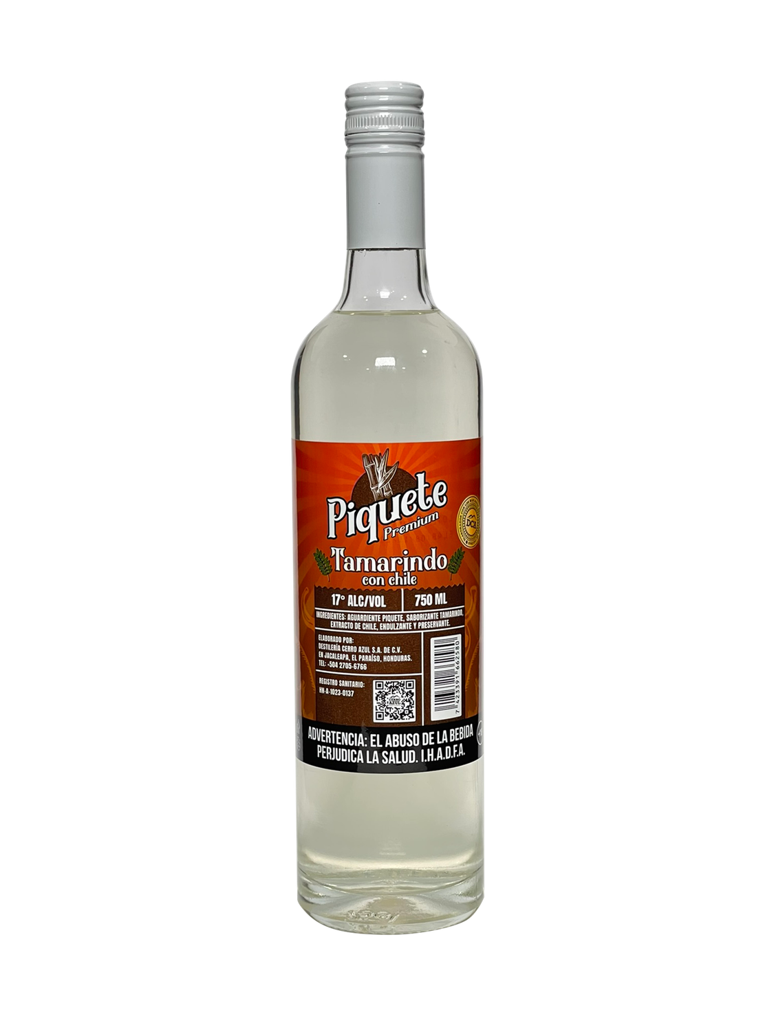 PIQUETE AGUARDIENTE TAMARINDO CON CHILE 17° 12/750 ML