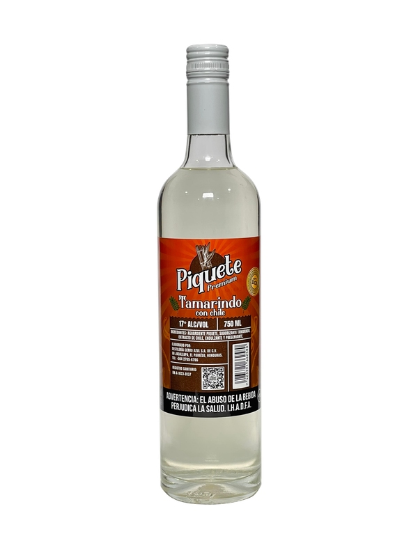 PIQUETE AGUARDIENTE TAMARINDO CON CHILE 17° 12/750 ML
