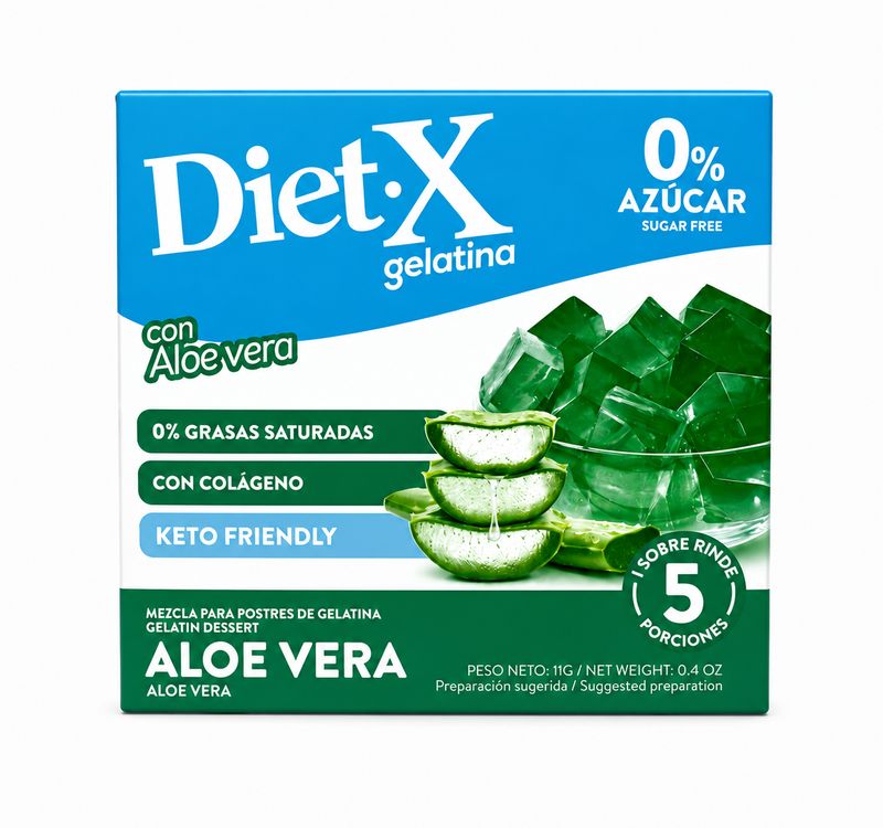 DIET- X GELATINA SABOR ALOE VERA 48/11 GRS