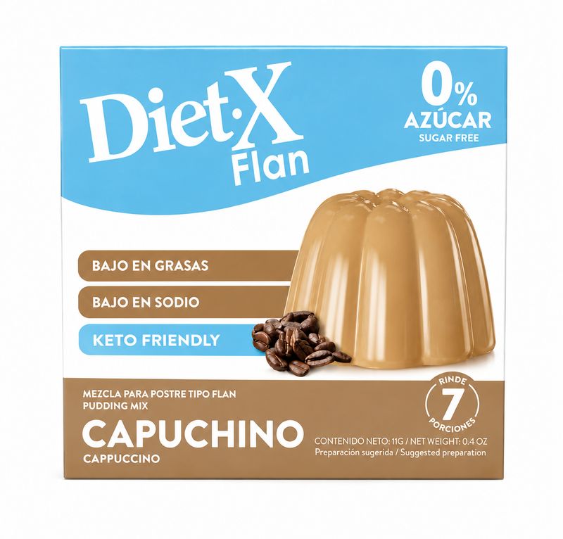 DIET-X FLAN DE CAPUCHINO 48/11 GRS