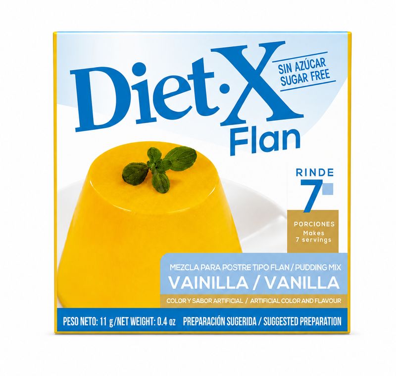DIET-X FLAN DE VANILLA 48/11 GRS
