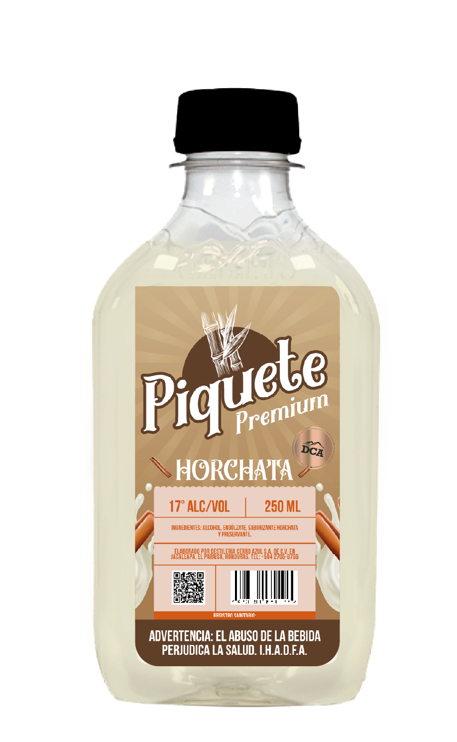 PIQUETE AGUARDIENTE HORCHATA 17° 24/250 ML