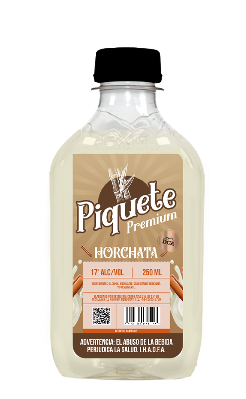 PIQUETE AGUARDIENTE HORCHATA 17° 24/250 ML