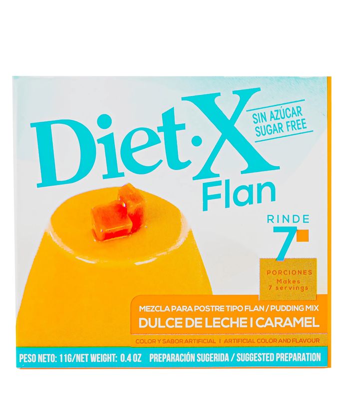 DIET-X FLAN SABOR DULCE DE LECHE 48/11 GRS