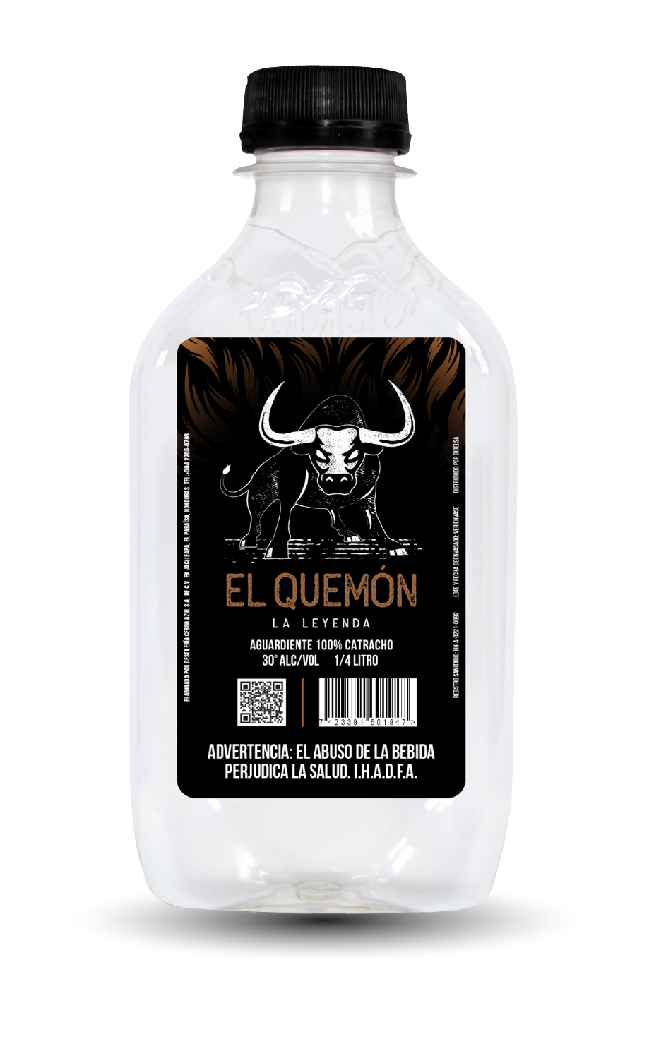 EL QUEMON AGUARDIENTE 30 º 48/250 ML