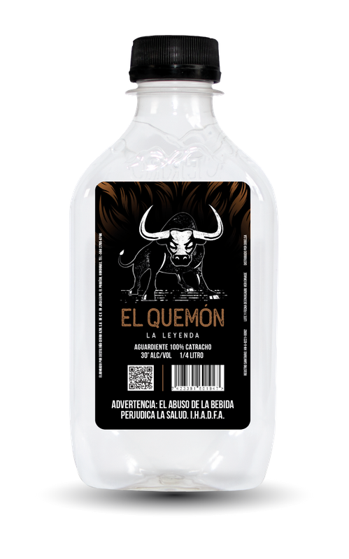 EL QUEMON AGUARDIENTE 30 º 48/250 ML