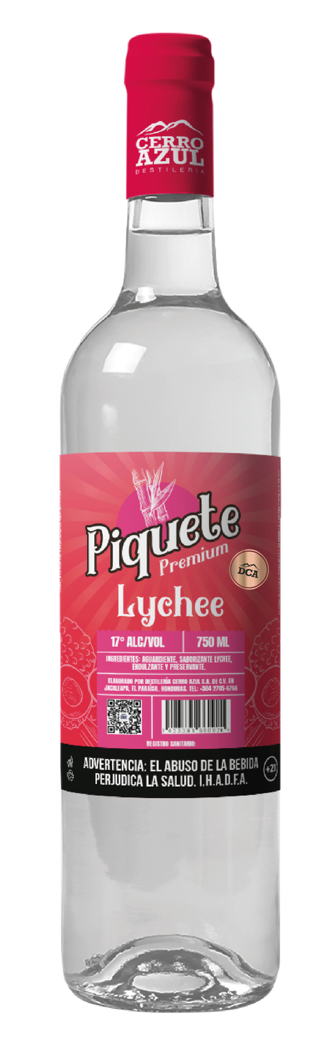 PIQUETE AGUARDIENTE LYCHEE 17° 12/750 ML