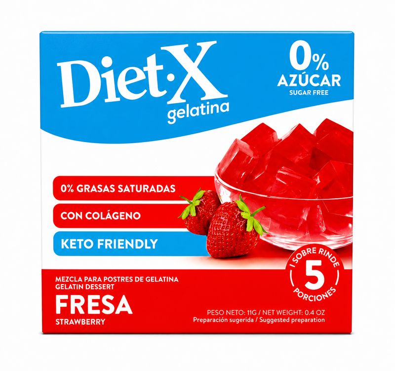 DIET-X GELATINA DE FRESA 48/11 GRS