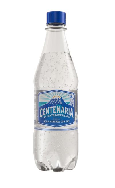 CENTENARIA  AGUA MINERAL CON GAS 12/500 ML