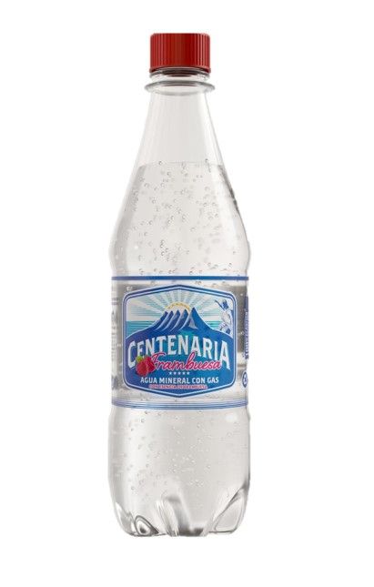 CENTENARIA FRAMBUESA  AGUA MINERAL CON GAS 12/500 ML