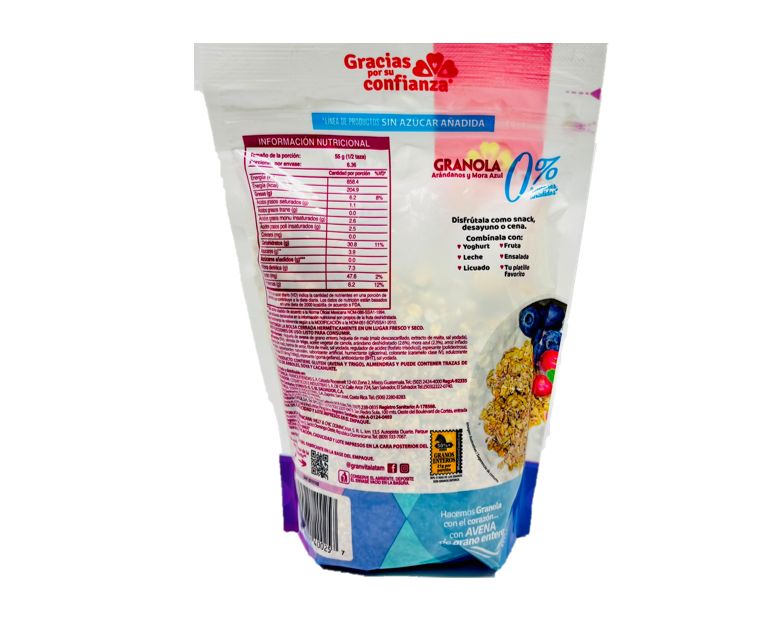 GRANVITA GRANOLA ARÁNDANOS Y MORA AZUL 12/350G