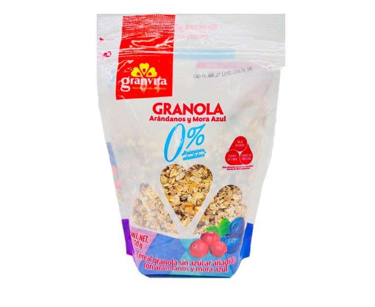 GRANVITA GRANOLA ARÁNDANOS Y MORA AZUL 12/350G