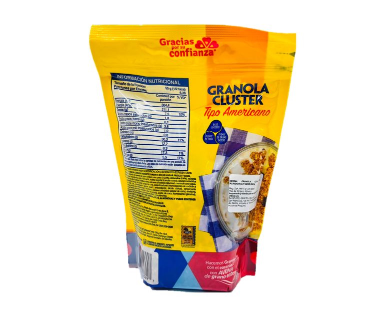 GRANVITA GRANOLA CLUSTER TIPO AMERICANO 12/350G