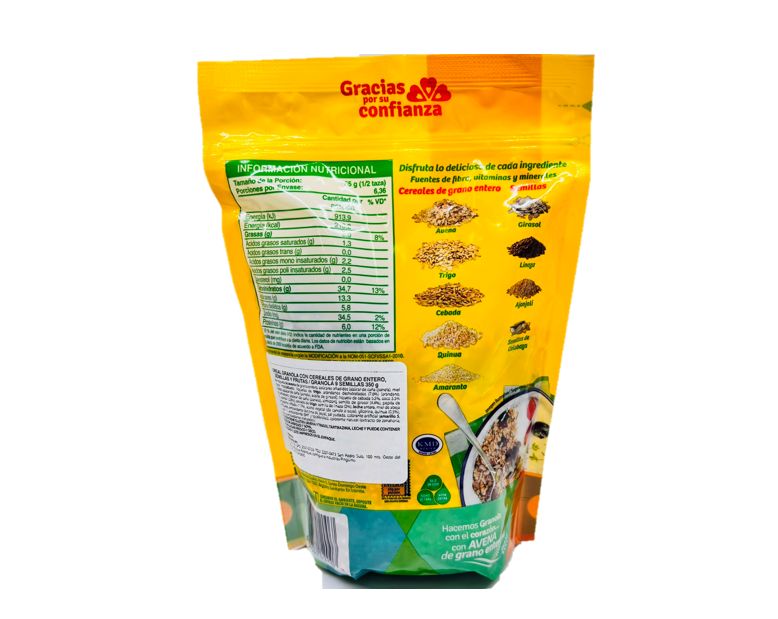 GRANVITA GRANOLA CON 9 SEMILLAS 12/350G