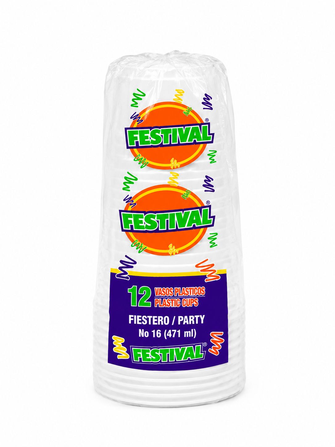 VASO FESTIVAL BCO #16 12U/60PAQ