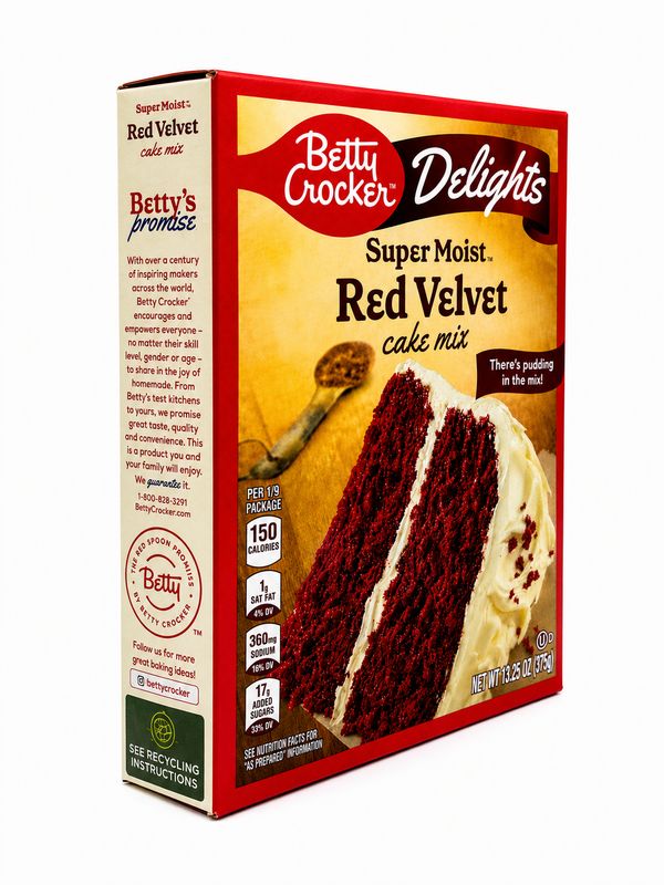 BETTY CROCKER HARINA P/PASTEL RED VELVET 12/375G