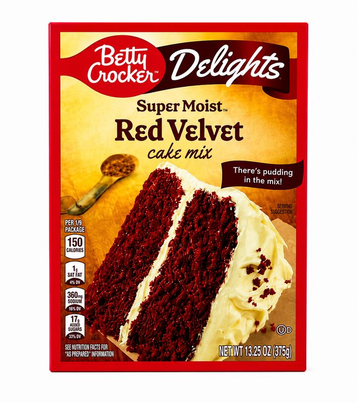 BETTY CROCKER HARINA P/PASTEL RED VELVET 12/375G