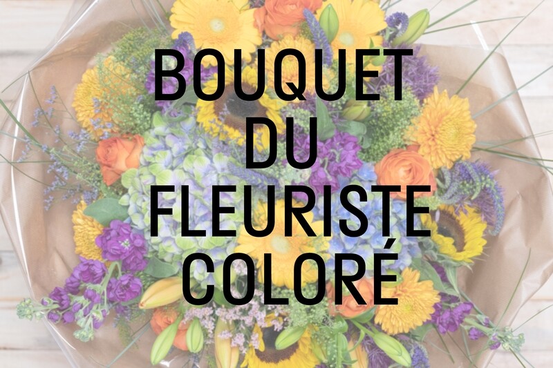 Bouquet du fleuriste coloré