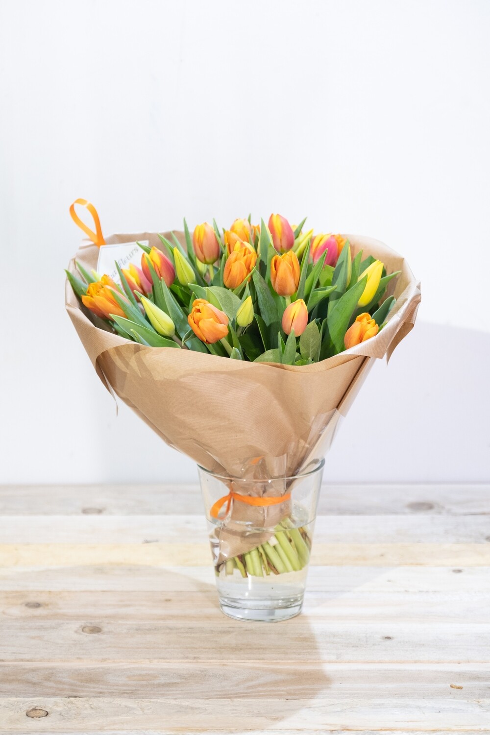 Brassée de tulipes colorées