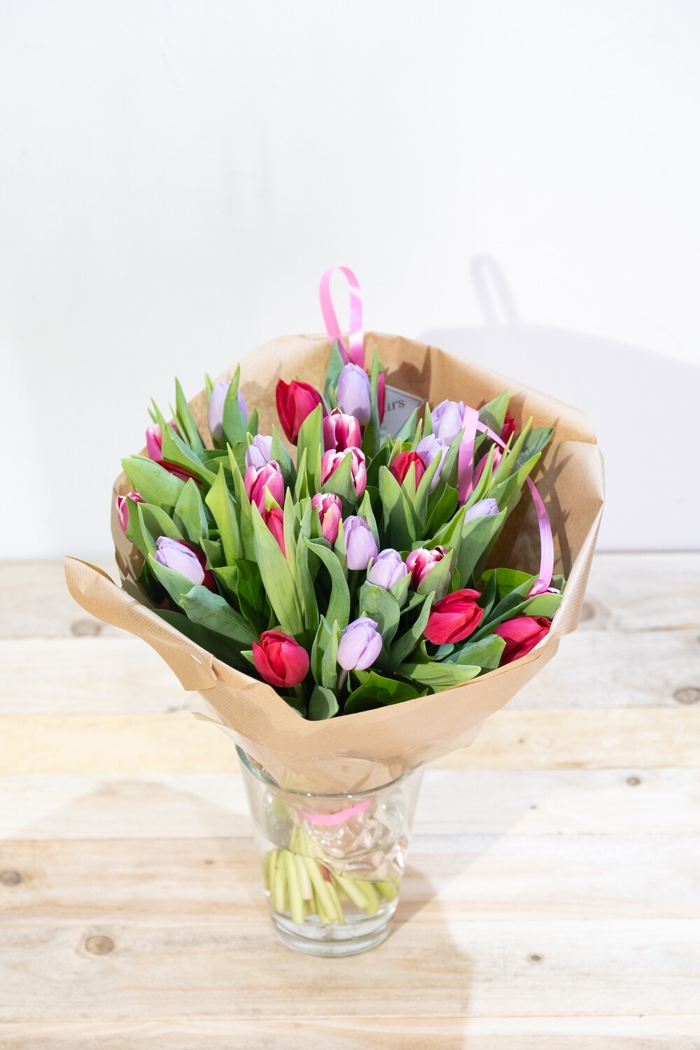 Brassée de tulipes pastel
