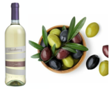 Mixed Olives for 2 with a Bottle of Chardonnay