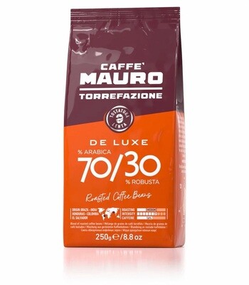 Caffè Mauro DE LUXE 70/30 - 250g flex bag Coffee Beans