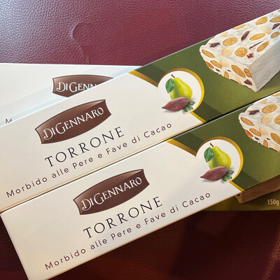 Soft Torrone Nougat With Almonds chocolate and pear 150g