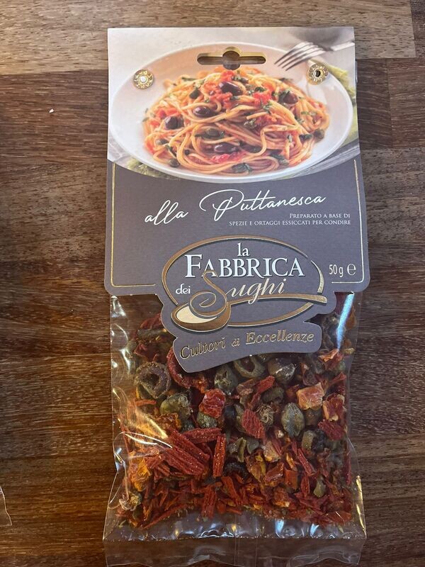 Sauce base and seasoning  alla Puttanesca La Fabbrica dei Sughi, 50g