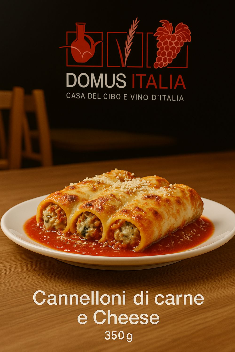 Cannelloni di Carne (Meat) in Tomato Sauce & Cheese 350g c.