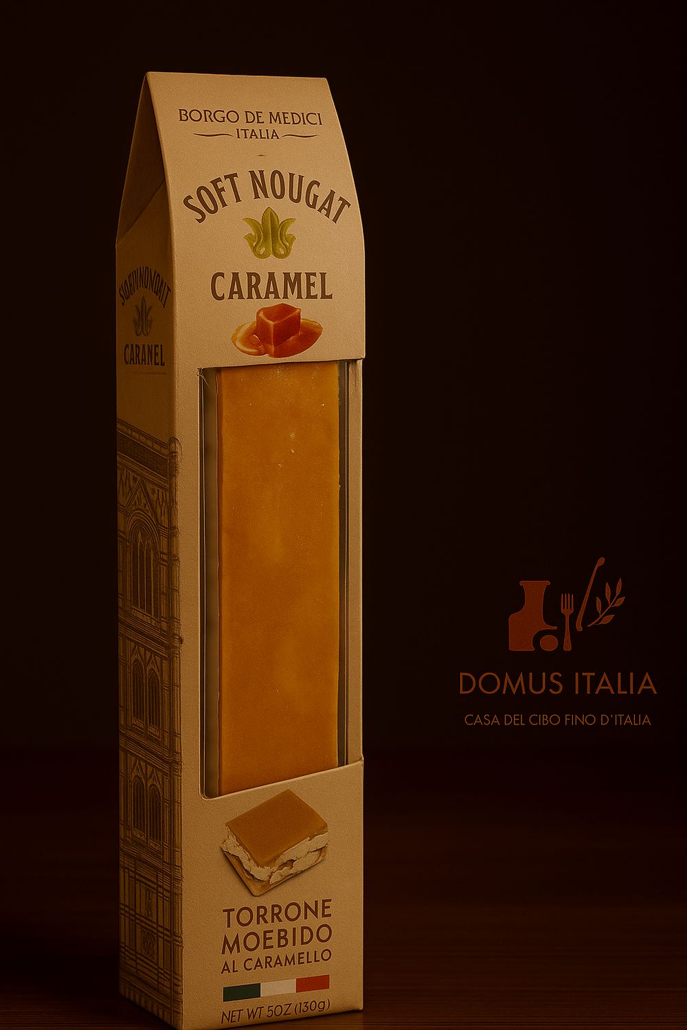 Soft Torrone Nougat With salt caramel Borgo dei medici 100 gr