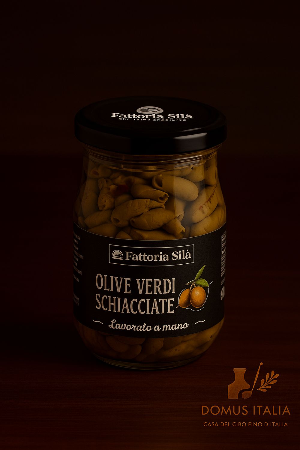 Green Pitted & Cracked Olives 280g