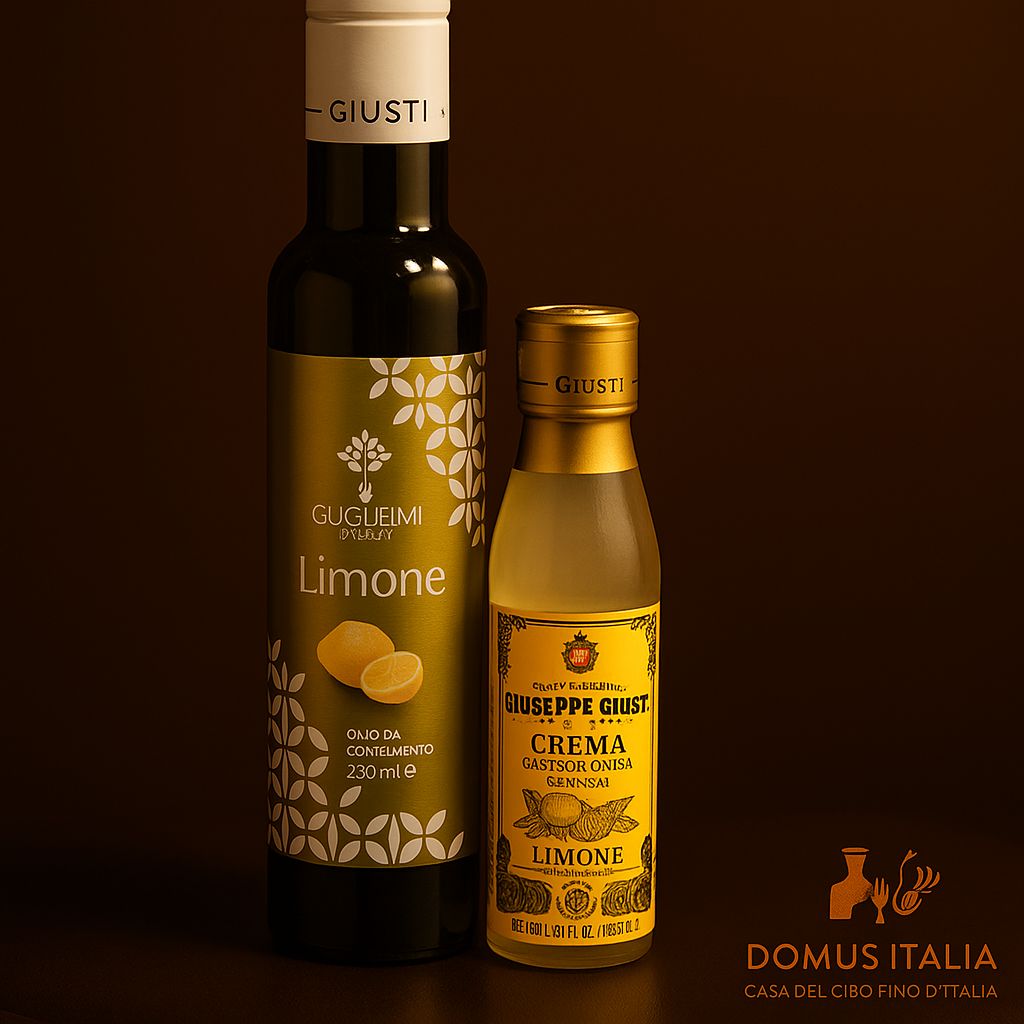Lemon Condiment Set perfect combo Giuseppe Giusti and Giusti oils lemon