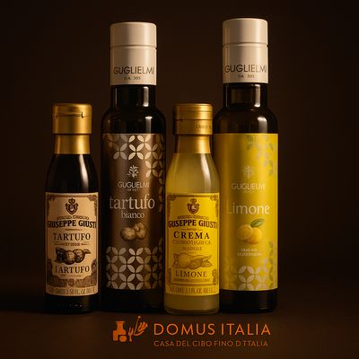 MIX Condiment Set Truffel cream with oils and Lemon cream and oils