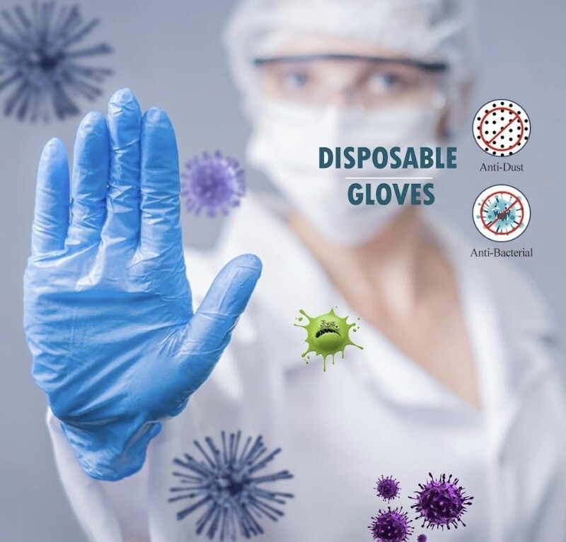 (50 UNIDADES) Guantes de Nitrilo y Látex