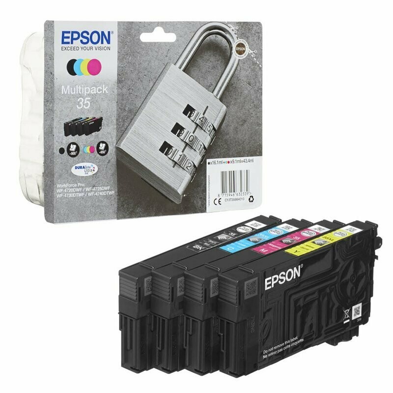 MULTIPACK ORIGINAL EPSON 35 NEGRO-CYAN-MAGENTA-AMARILLO
