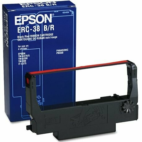 CINTA REGISTRADORA ORIGINAL EPSON ROJO - NEGRO