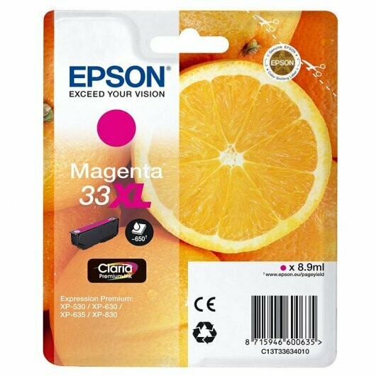 CARTUCHO ORIGINAL EPSON T3363XL MAGENTA