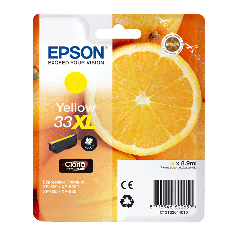 CARTUCHO ORIGINAL EPSON T3364XL AMARILLO