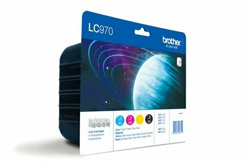 MULTIPACK ORIGINAL BROTHER LC970 NEGRO - CYAN- MAGENTA- AMARILLO