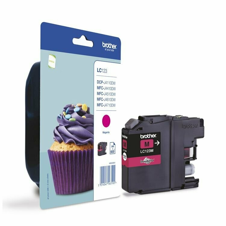 CARTUCHO ORIGINAL BROTHER LC123 MAGENTA