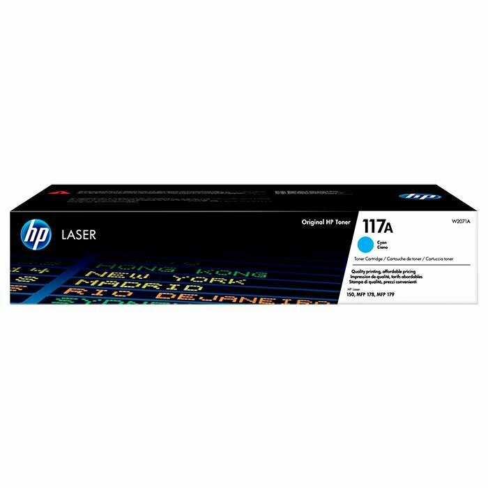 TONER ORIGINAL HP 117A (W2071A) CYAN.