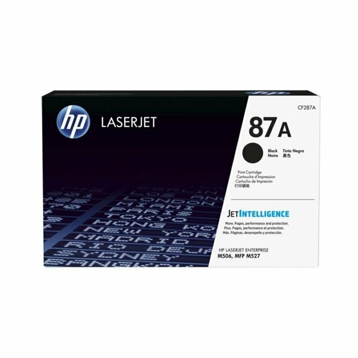TONER ORIGINAL HP 87A (CF287A) NEGRO.