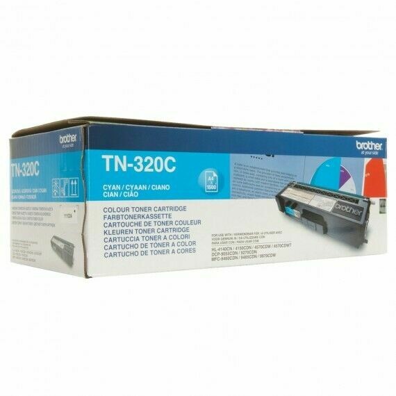 TONER ORIGINAL BROTHER TN320 CYAN.